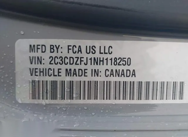 2C3CDZFJ1NH118250 2022 2022 Dodge Challenger- R/T Scat Pack 9