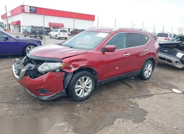 KNMAT2MT4GP726599 2016 2016 Nissan Rogue- SV 2