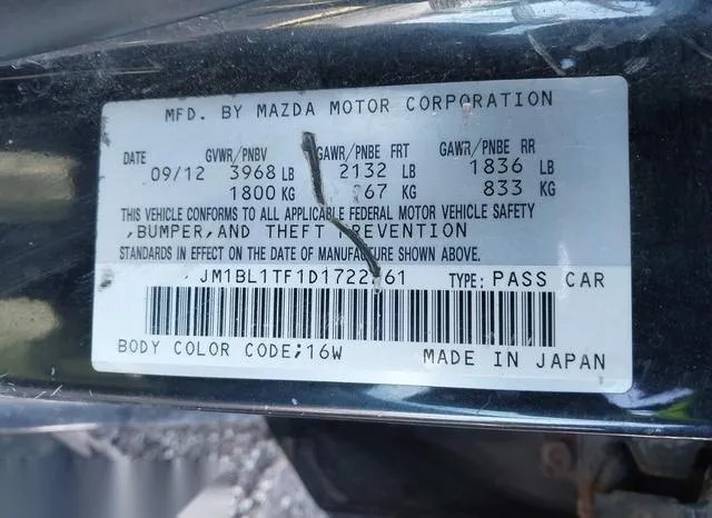 JM1BL1TF1D1722261 2013 2013 Mazda 3- I Sv 9