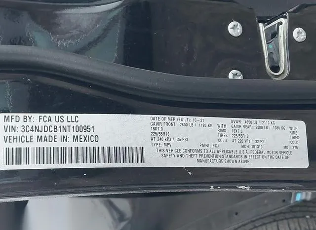 3C4NJDCB1NT100951 2022 2022 Jeep Compass- Limited 4X4 9