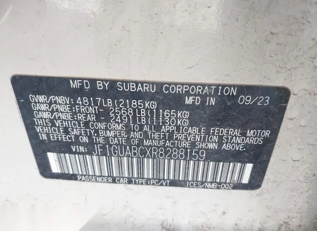 JF1GUABCXR8288159 2024 2024 Subaru Impreza- Base 5-Door 9