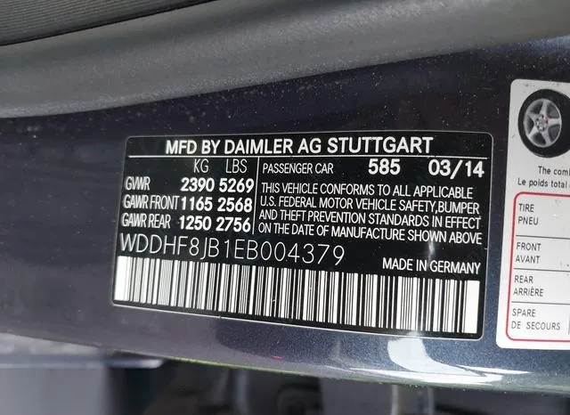 WDDHF8JB1EB004379 2014 2014 Mercedes-Benz E 350- 4Matic 9