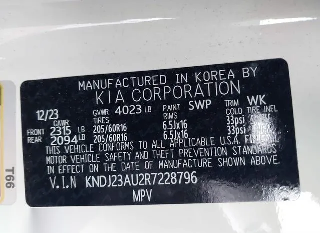 KNDJ23AU2R7228796 2024 2024 KIA Soul- LX 9