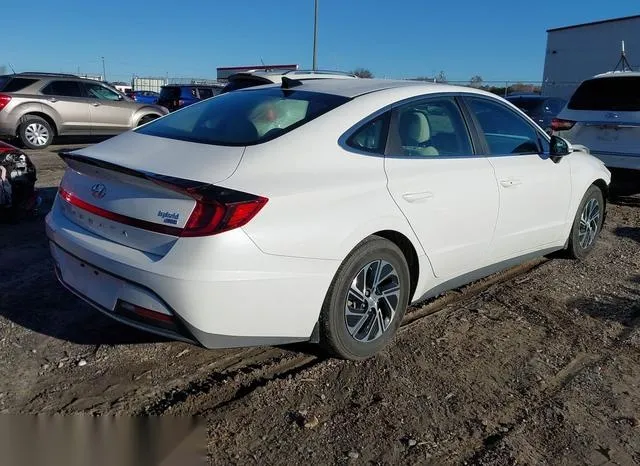 KMHL24JJ8PA063725 2023 2023 Hyundai Sonata- Hybrid Blue 4