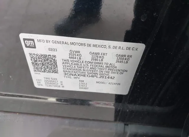 3GNAXHEG4PL201442 2023 2023 Chevrolet Equinox- Fwd Ls 9