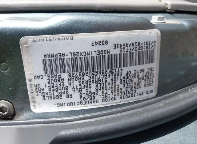 4T1BF28B62U203720 2002 2002 Toyota Avalon- XL 9