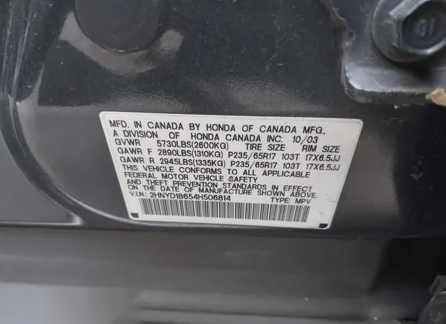 2HNYD18654H506814 2004 2004 Acura MDX 9