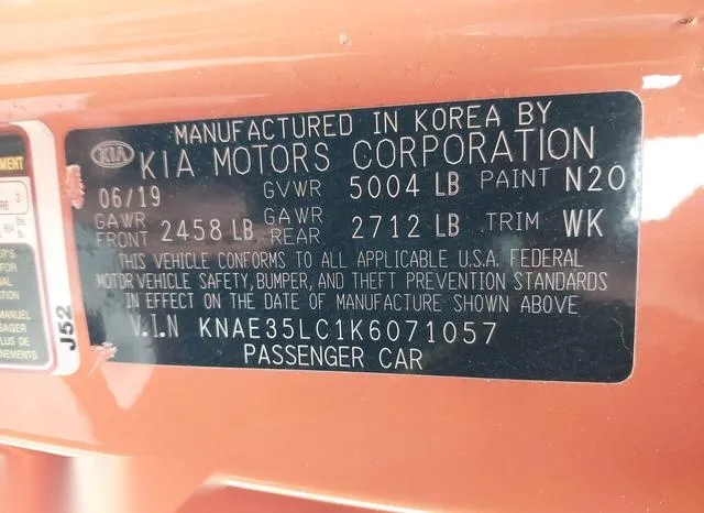 KNAE35LC1K6071057 2019 2019 KIA Stinger- Gts 9