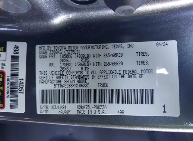 5TFNA5DB8RX186225 2024 2024 Toyota Tundra- Platinum 9