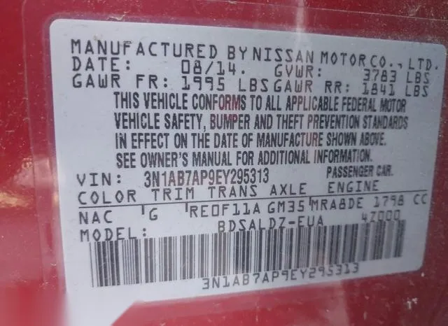 3N1AB7AP9EY295313 2014 2014 Nissan Sentra- SV 9