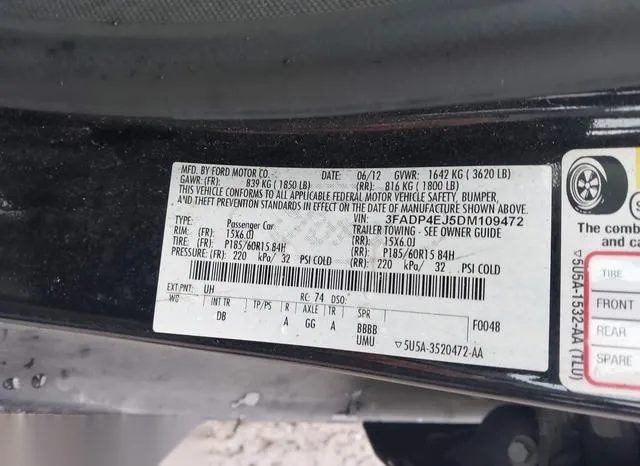 3FADP4EJ5DM109472 2013 2013 Ford Fiesta- SE 9