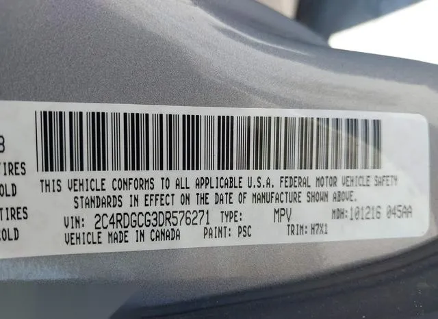 2C4RDGCG3DR576271 2013 2013 Dodge Grand Caravan- Sxt 9