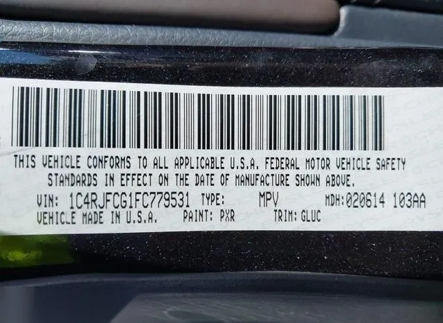 1C4RJFCG1FC779531 2015 2015 Jeep Grand Cherokee- Overland 9