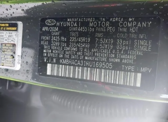 KM8HACA31RU169505 2024 2024 Hyundai Kona- N Line 9