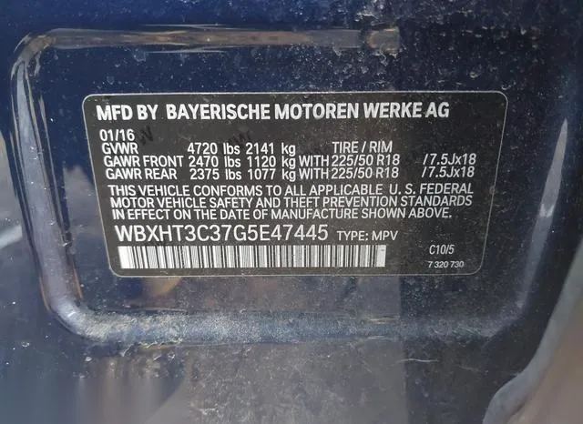 WBXHT3C37G5E47445 2016 2016 BMW X1- Xdrive28I 9