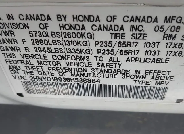 2HNYD18936H538884 2006 2006 Acura MDX 9