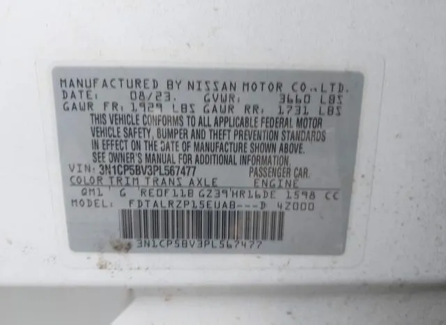 3N1CP5BV3PL567477 2023 2023 Nissan Kicks- S Xtronic Cvt 9