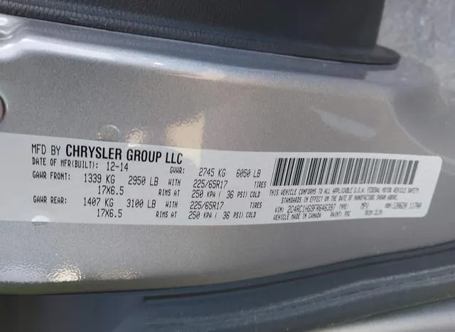 2C4RC1HG9FR646397 2015 2015 Chrysler Town and Country- S 9