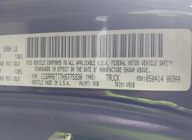 1C6RR6TT7HS775330 2017 2017 RAM 1500- Slt  4X2 6-4 Box 9