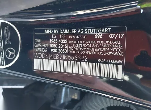 WDDSJ4EB9JN566322 2018 2018 Mercedes-Benz CLA 250 9