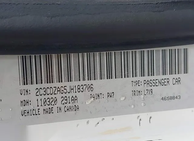 2C3CDZAG5JH183706 2018 2018 Dodge Challenger- Sxt 9