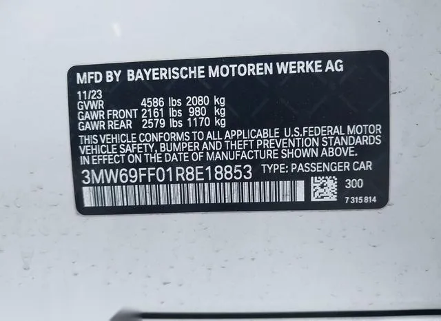 3MW69FF01R8E18853 2024 2024 BMW 3 Series- 330I 9