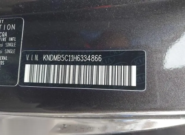 KNDMB5C11H6334866 2017 2017 KIA Sedona- LX 9