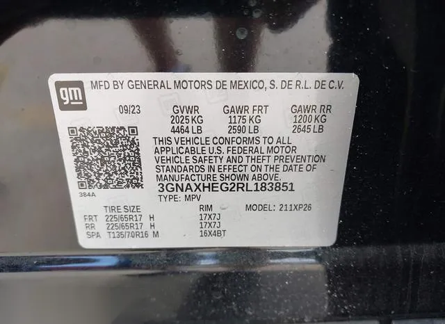 3GNAXHEG2RL183851 2024 2024 Chevrolet Equinox- Fwd Ls 9