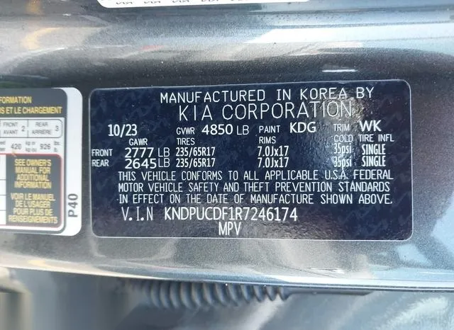 KNDPUCDF1R7246174 2024 2024 KIA Sportage- LX 9