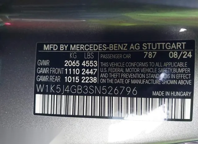 W1K5J4GB3SN526796 2025 2025 Mercedes-Benz Cla 250 Coupe 9