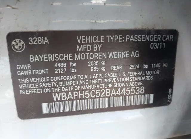 WBAPH5C52BA445538 2011 2011 BMW 3 Series- 328I 9