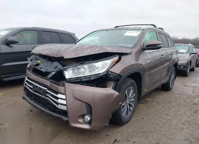 5TDJGRFH7HS035192 2017 2017 Toyota Highlander- Hybrid Xle 2