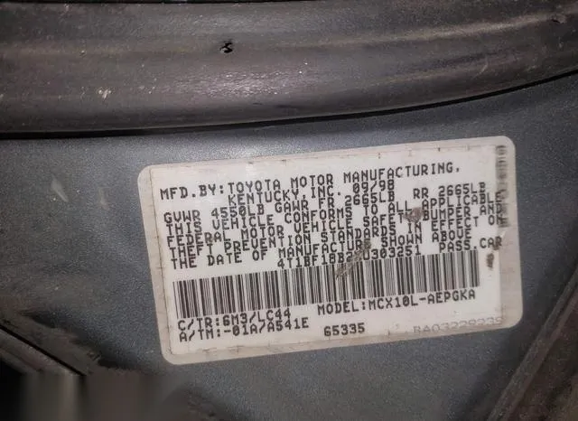 4T1BF18B2XU303251 1999 1999 Toyota Avalon- Xls 9