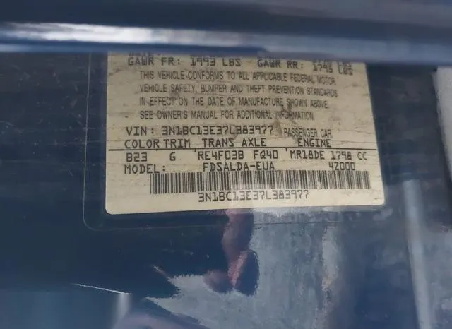 3N1BC13E37L383977 2007 2007 Nissan Versa- 1-8S 9