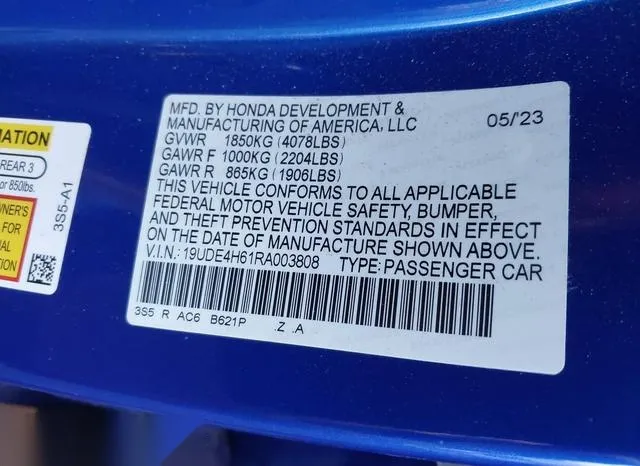 19UDE4H61RA003808 2024 2024 Acura Integra- A-Spec W/ Techno 9