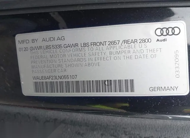 WAUE8AF23LN055107 2020 2020 Audi A6 Sedan- Premium Plus 45 9