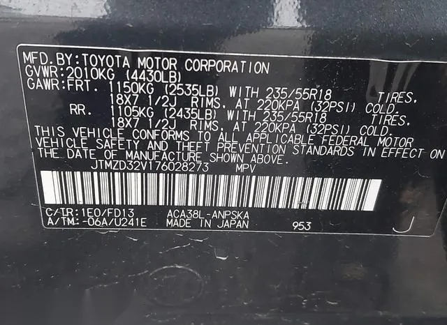 JTMZD32V176028273 2007 2007 Toyota RAV4- Sport 9