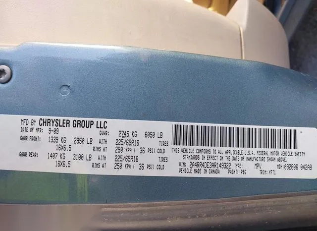 2A4RR4DE3AR149322 2010 2010 Chrysler Town and Country- LX 9