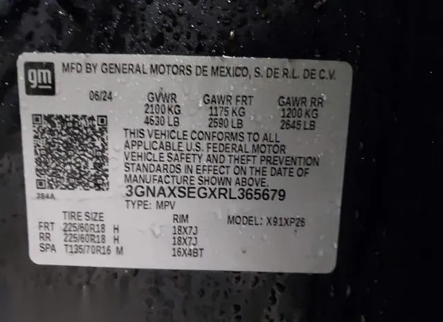 3GNAXSEGXRL365679 2024 2024 Chevrolet Equinox- Awd Ls 9