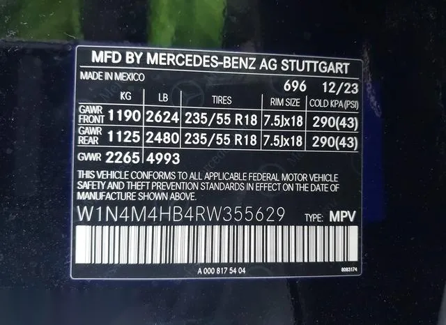 W1N4M4HB4RW355629 2024 2024 Mercedes-Benz GLB-Class- GLB250 9