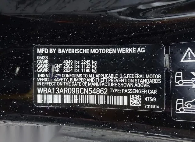 WBA13AR09RCN54862 2024 2024 BMW 4 Series- M440I Xdrive 9