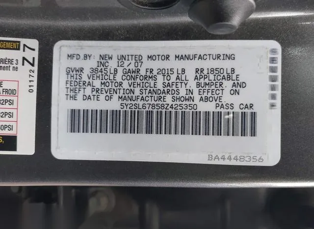 5Y2SL67858Z425350 2008 2008 Pontiac Vibe 9