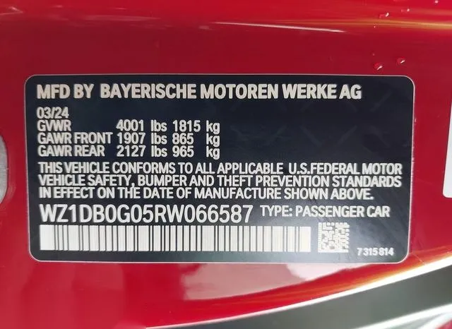 WZ1DB0G05RW066587 2024 2024 Toyota Gr Supra- 3-0 Premium 9