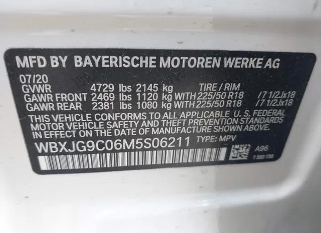 WBXJG9C06M5S06211 2021 2021 BMW X1- Xdrive28I 9