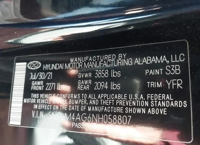 5NPLM4AG6NH058807 2022 2022 Hyundai Elantra- Sel 9