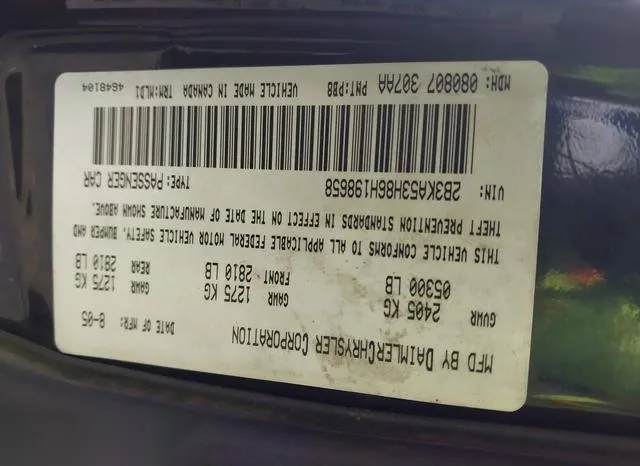 2B3KA53H86H198658 2006 2006 Dodge Charger- RT 9