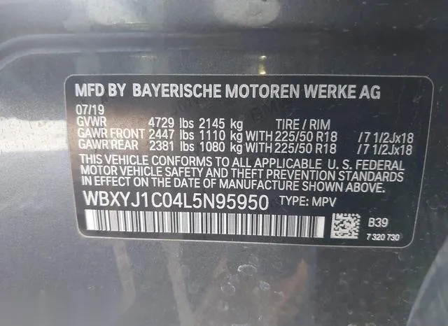 WBXYJ1C04L5N95950 2020 2020 BMW X2- Xdrive28I 9