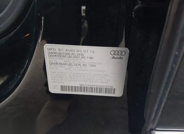 WA1LFAFP3DA003796 2013 2013 Audi Q5- 2-0T Premium 9