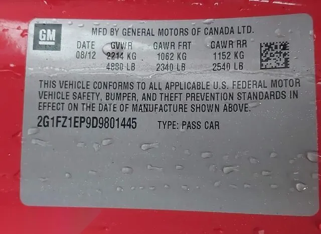 2G1FZ1EP9D9801445 2013 2013 Chevrolet Camaro- ZL1 9