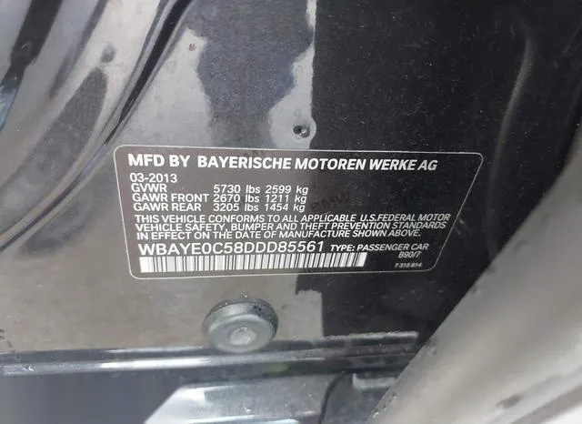 WBAYE0C58DDD85561 2013 2013 BMW Activehybrid 740li 9